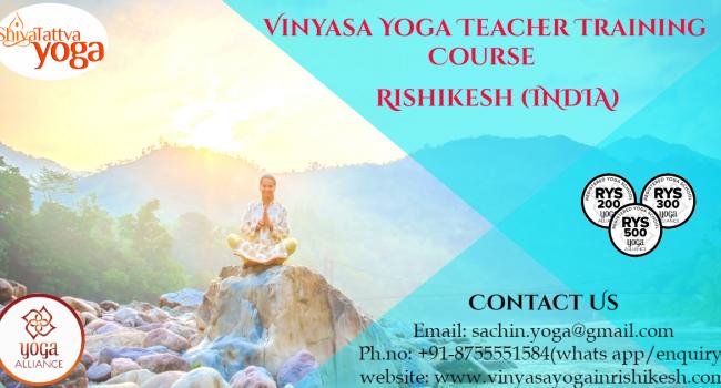 Yoga event 100 Hours Vinyasa Yoga Teacher Training in Rishikesh,India : vinyasa yoga in rishikesh Rishikesh