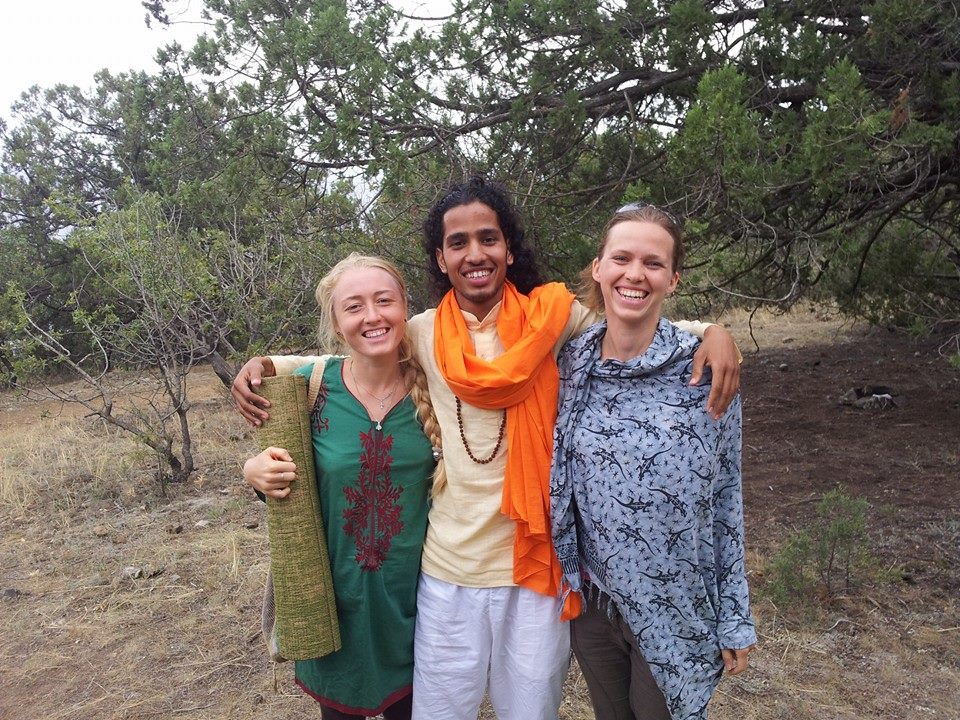 Naveen Joshi yoga teacher in Rishikesh conducting class in Crimea Ukraine