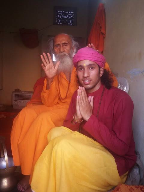 Yoga teacher in Rishikesh Naveen Joshi and Swami Yogananda