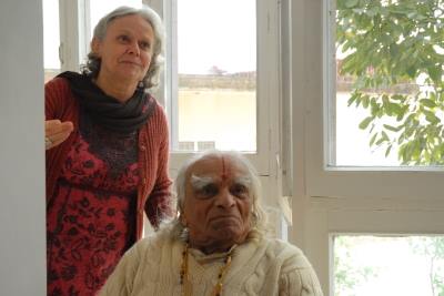 Usha Devi and her guru BKS Iyengar