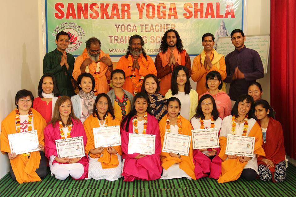 Yoga teacher training course at Sanskar Yoga Shala