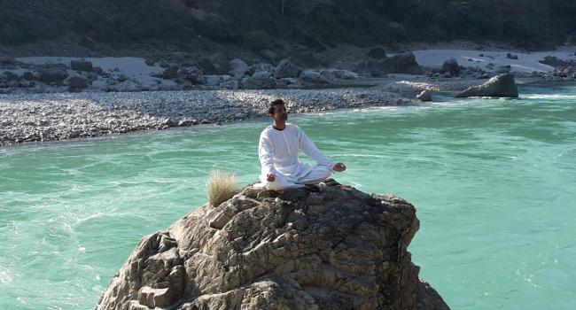 Yoga instructor Swami Premananda Rishikesh